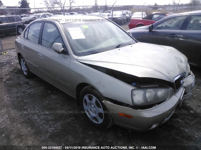 KMHDN45D32U336710 - 2002 HYUNDAI ELANTRA GLS/GT TAN photo 1