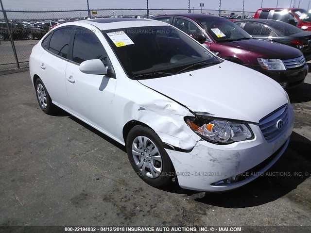 KMHDU4AD5AU037744 - 2010 HYUNDAI ELANTRA BLUE/GLS/SE WHITE photo 1