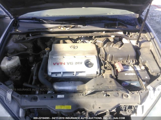 4T1BF32K74U587136 - 2004 TOYOTA CAMRY LE/XLE/SE GRAY photo 10