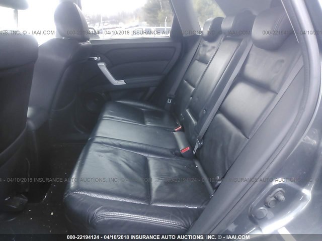 5J8TB18528A009044 - 2008 ACURA RDX TECHNOLOGY GRAY photo 8