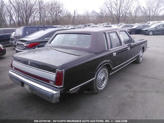 1LNBM81F5JY855659 - 1988 LINCOLN TOWN CAR BURGUNDY photo 4