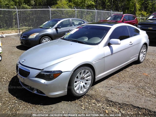 WBAEH73485B192623 - 2005 BMW 645 CI AUTOMATIC Gümüş foto 2