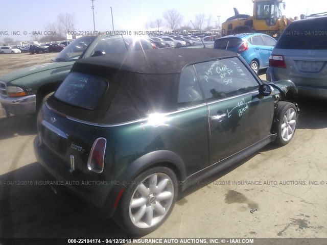 WMWRH335X6TK57390 - 2006 MINI COOPER S GREEN photo 4