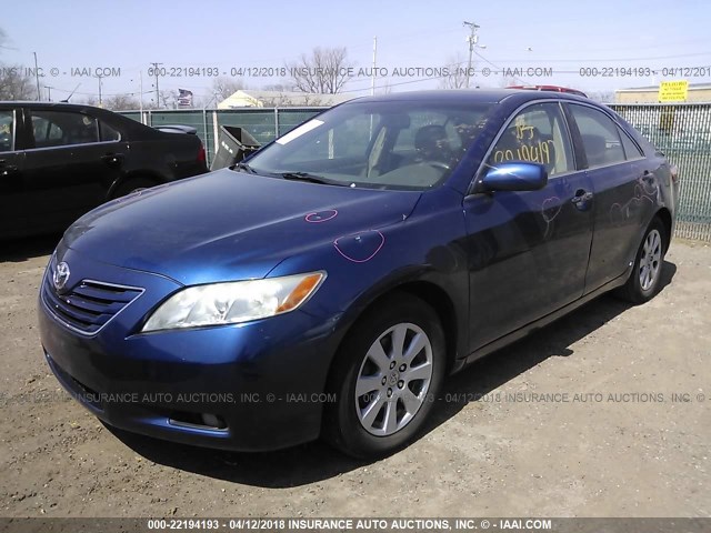 4T1BK46K08U070228 - 2008 TOYOTA CAMRY LE/XLE/SE BLUE photo 2