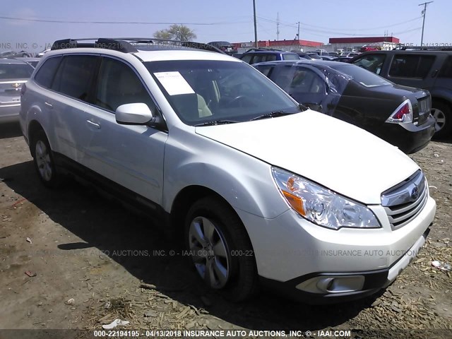 4S4BRCKC3C3225471 - 2012 SUBARU OUTBACK 2.5I LIMITED WHITE photo 1