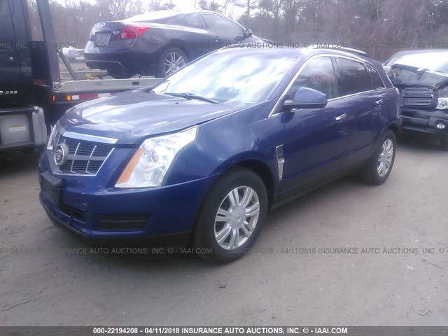 3GYFNDE32CS615940 - 2012 CADILLAC SRX LUXURY COLLECTION BLUE photo 2