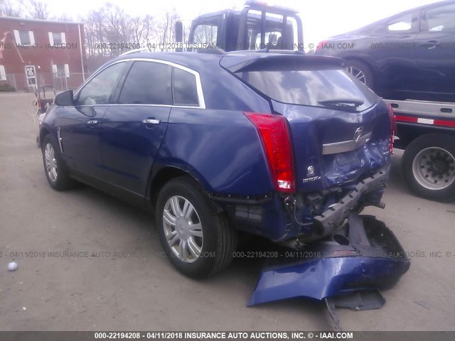 3GYFNDE32CS615940 - 2012 CADILLAC SRX LUXURY COLLECTION BLUE photo 3