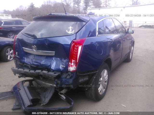 3GYFNDE32CS615940 - 2012 CADILLAC SRX LUXURY COLLECTION BLUE photo 4