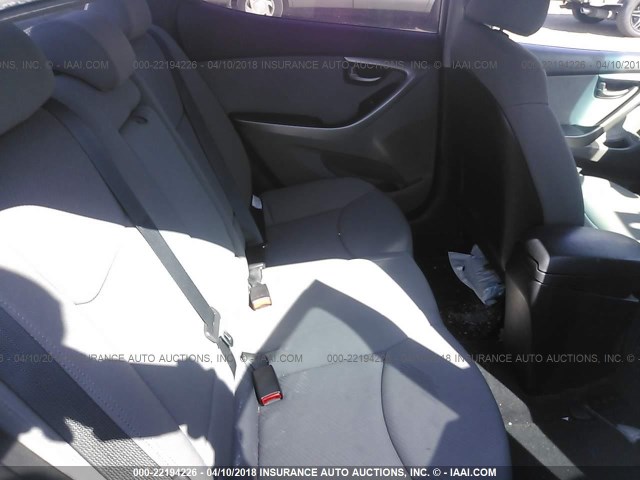 KMHDH4AE3CU339968 - 2012 HYUNDAI ELANTRA GLS/LIMITED SILVER photo 8