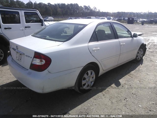 4T1BE32K04U284041 - 2004 TOYOTA CAMRY LE/XLE/SE 白色 照片 4