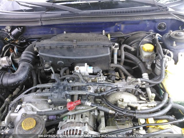 JF1SF65512H749950 - 2002 SUBARU FORESTER S BLUE photo 10