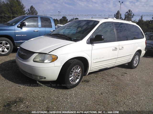 2C8GP64L41R114896 - 2001 CHRYSLER TOWN & COUNTRY LIMITED WHITE photo 2