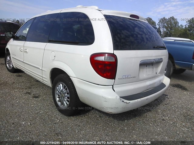 2C8GP64L41R114896 - 2001 CHRYSLER TOWN & COUNTRY LIMITED WHITE photo 3