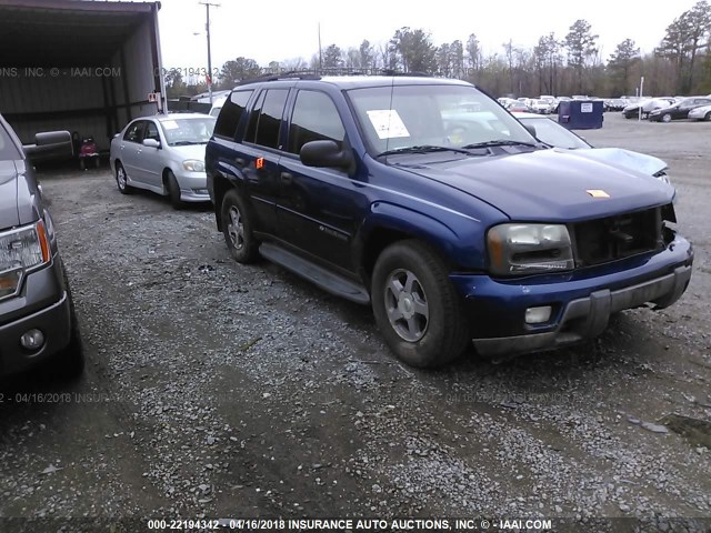 1GNDT13S132266140 - 2003 CHEVROLET TRAILBLAZER  Dark Blue photo 1