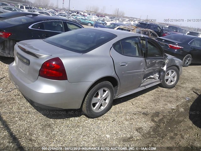 2G2WP552681162300 - 2008 PONTIAC GRAND PRIX ვერცხლისფერი ფოტო 4