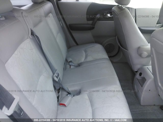 5GZCZ53464S882122 - 2004 SATURN VUE SILVER photo 8