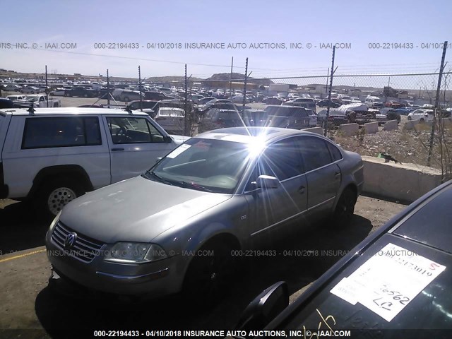 WVWPD63B03P117835 - 2003 VOLKSWAGEN PASSAT GLS GRAY photo 2