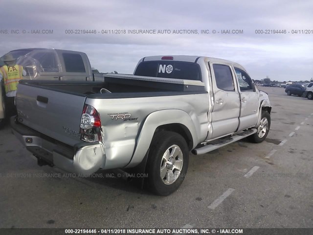 5TEKU72N16Z202305 - 2006 TOYOTA TACOMA DBL CAB PRERUNNER LNG BED SILVER photo 4