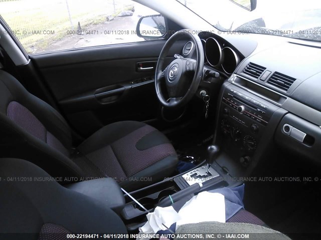 JM1BK123351228219 - 2005 MAZDA 3 S GRAY photo 5