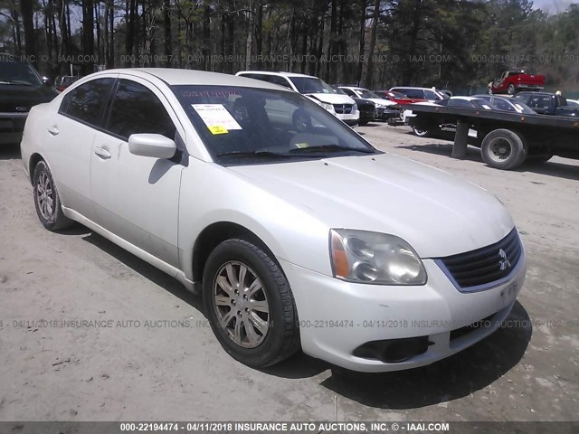 4A3AB36F49E033771 - 2009 MITSUBISHI GALANT ES WHITE photo 1