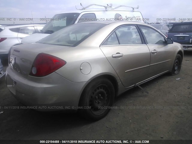 1G2ZF55B264209176 - 2006 PONTIAC G6 SE GOLD photo 4