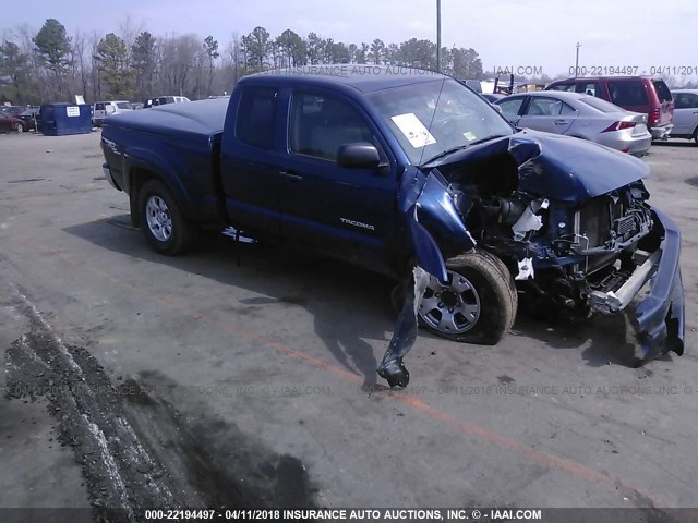 5TEUU42N47Z415922 - 2007 TOYOTA TACOMA ACCESS CAB BLUE photo 1