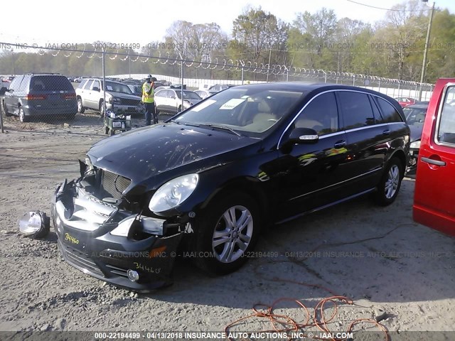 4JGCB56E28A076831 - 2008 MERCEDES-BENZ R 350 BLACK photo 2