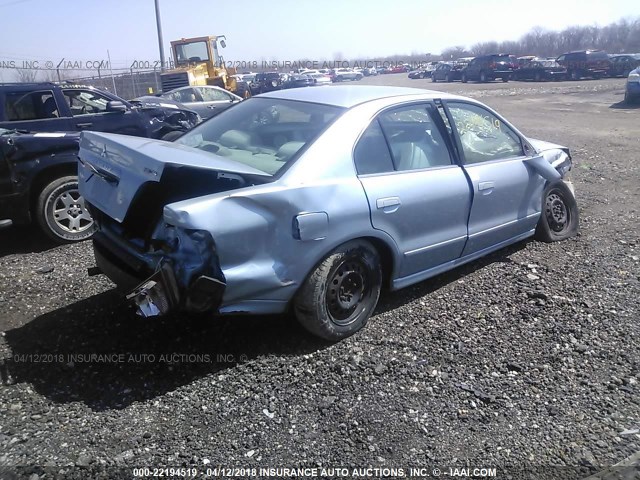 4A3AA46G83E205826 - 2003 MITSUBISHI GALANT ES/LS BLUE photo 4