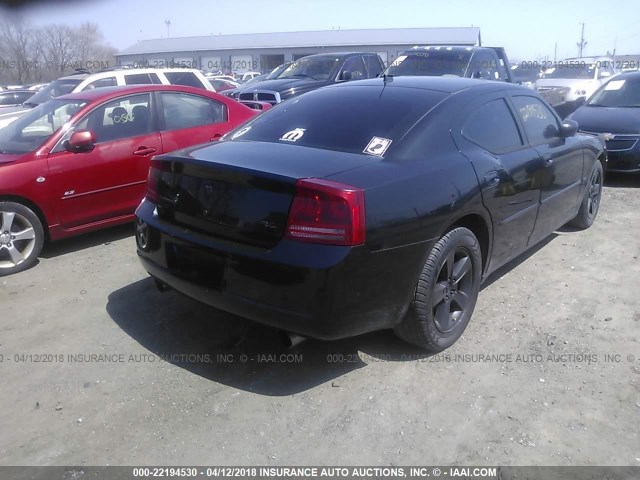 2B3KA53H48H308866 - 2008 DODGE CHARGER R/T BLACK photo 4