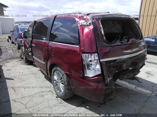 2C4RC1CG5ER365347 - 2014 CHRYSLER TOWN & COUNTRY TOURING L MAROON photo 3