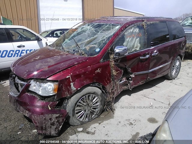 2C4RC1CG5ER365347 - 2014 CHRYSLER TOWN & COUNTRY TOURING L MAROON photo 6