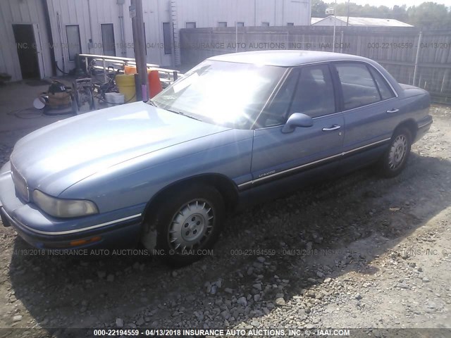 1G4HP52K4XH496714 - 1999 BUICK LESABRE CUSTOM BLUE photo 2