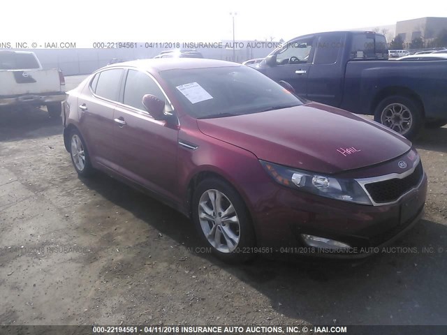 5XXGN4A77CG040999 - 2012 KIA OPTIMA EX RED photo 1