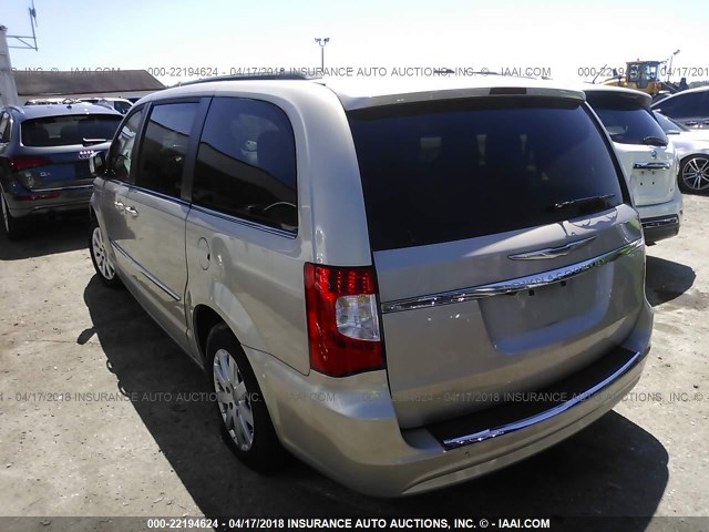 2C4RC1BG2CR411912 - 2012 CHRYSLER TOWN & COUNTRY TOURING TAN photo 3