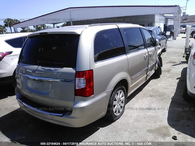 2C4RC1BG2CR411912 - 2012 CHRYSLER TOWN & COUNTRY TOURING TAN photo 4