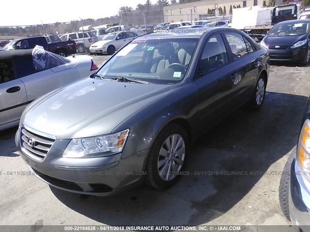 5NPET4ACXAH656899 - 2010 HYUNDAI SONATA GLS ნაცრისფერი ფოტო 2