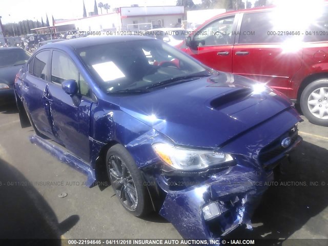 JF1VA1B63H9837672 - 2017 SUBARU WRX BLUE photo 1