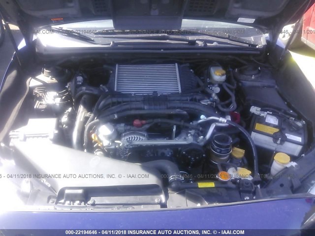 JF1VA1B63H9837672 - 2017 SUBARU WRX BLUE photo 10