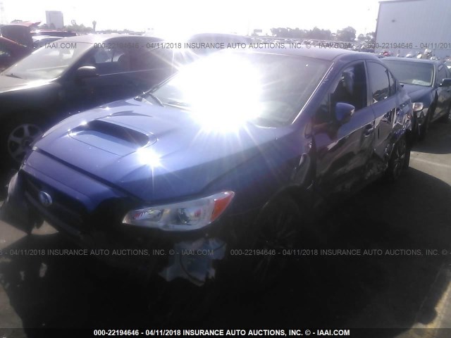 JF1VA1B63H9837672 - 2017 SUBARU WRX BLUE photo 2