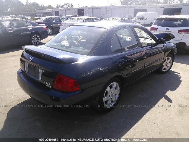 3N1CB51D36L626873 - 2006 NISSAN SENTRA 1.8/1.8S BLUE photo 4