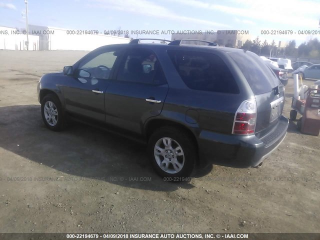 2HNYD18785H542961 - 2005 ACURA MDX TOURING GRAY photo 3