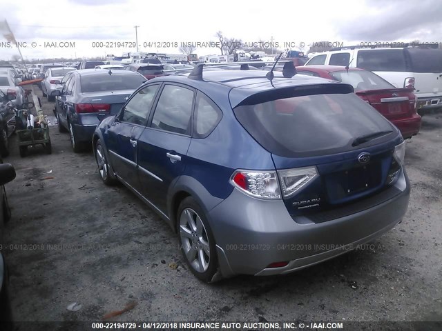 JF1GH6D60BG813525 - 2011 SUBARU IMPREZA OUTBACK SPORT BLUE photo 3