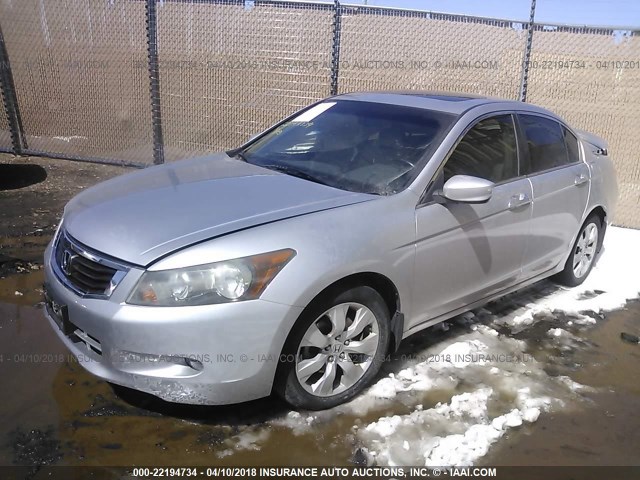 1HGCP36819A033573 - 2009 HONDA ACCORD EXL SILVER photo 2