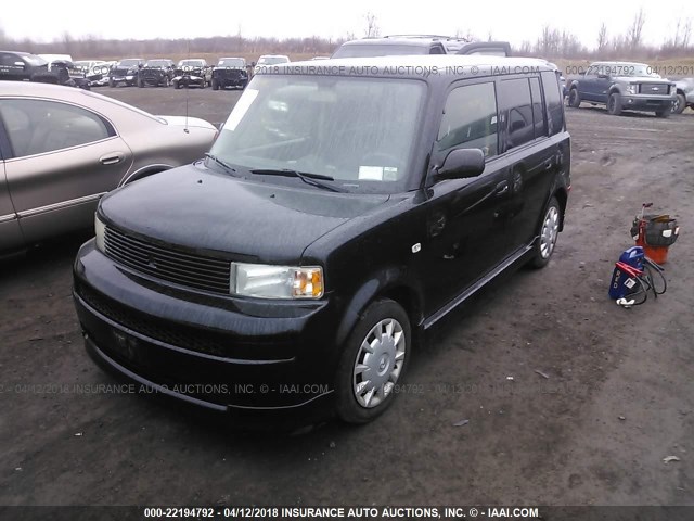 JTLKT334964072482 - 2006 TOYOTA SCION XB შავი ფოტო 2