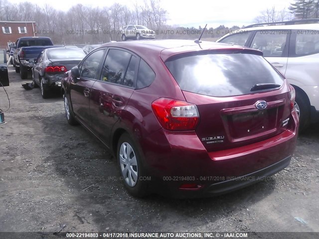 JF1GPAA62E8221472 - 2014 SUBARU IMPREZA RED photo 3