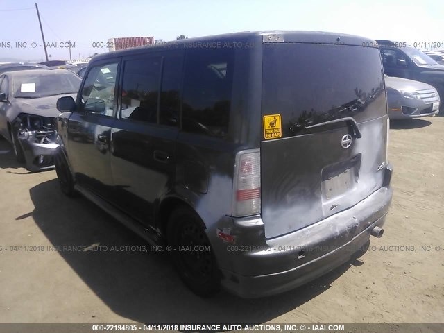 JTLKT324750192305 - 2005 TOYOTA SCION XB BLACK photo 3