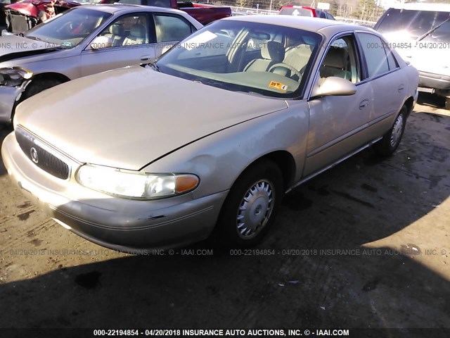 2G4WS52JX51121990 - 2005 BUICK CENTURY CUSTOM GOLD photo 2