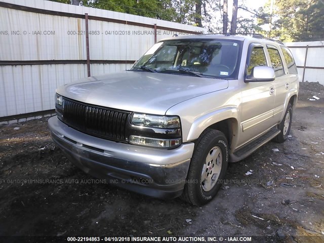 1GNEC13T45R130284 - 2005 CHEVROLET TAHOE C1500 SILVER photo 2