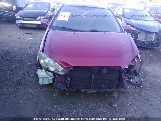 2T1BR32E47C768704 - 2007 TOYOTA COROLLA CE/LE/S RED photo 6