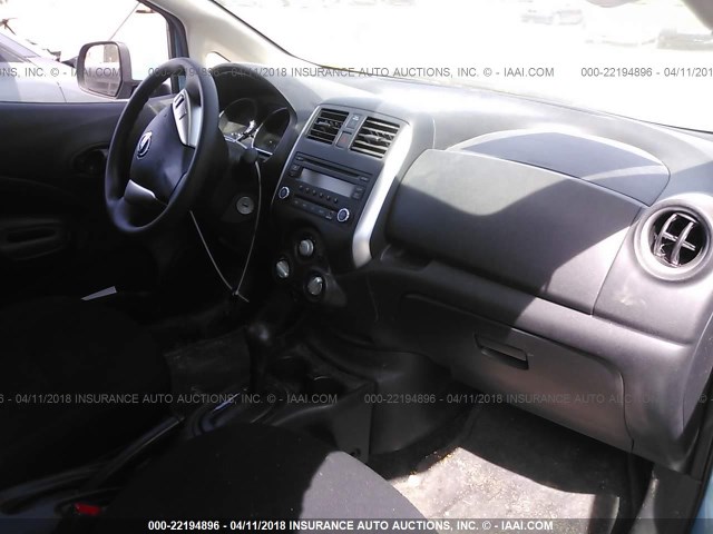 3N1CE2CP7EL434836 - 2014 NISSAN VERSA NOTE S/S PLUS/SV/SL BLUE photo 5